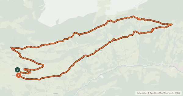 Kartenübersicht der Radroute Panorama Tour