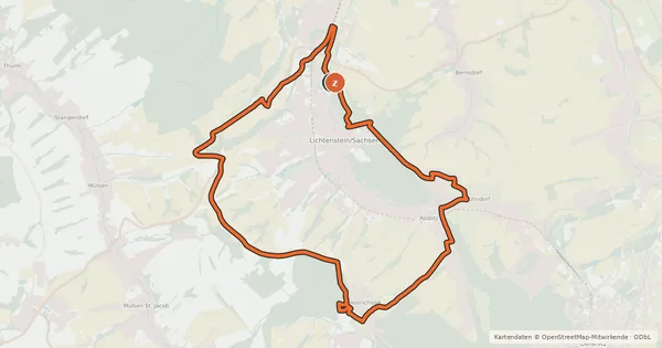 Kartenübersicht der Radroute Panoramaradweg