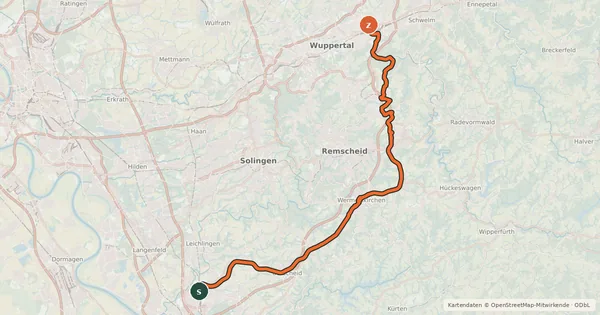 Kartenübersicht der Radroute Panoramaradweg Balkan-Trasse