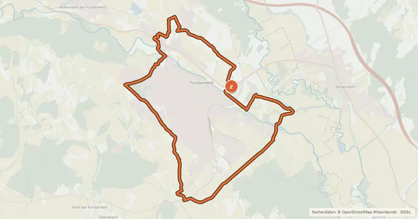 Kartenübersicht der Radroute Panoramaweg