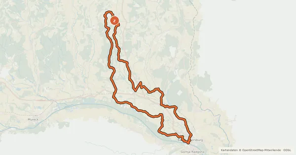 Kartenübersicht der Radroute Partner-Tour