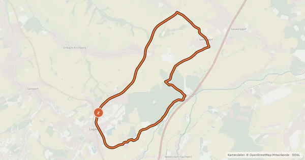 Kartenübersicht der Radroute Penzberger Runde