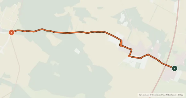 Kartenübersicht der Radroute Perwenitz (5) - Kienberg (6)