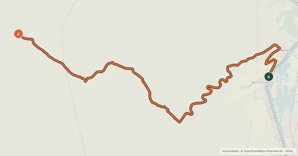 Kartenübersicht der Radroute Piste cyclable Charly Gaul (PC 11)