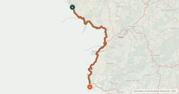 Kartenübersicht der Radroute Piste cyclable des trois rivières