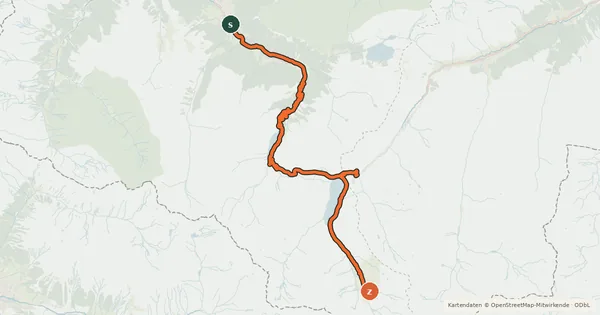 Kartenübersicht der Radroute Piz Buin Tour