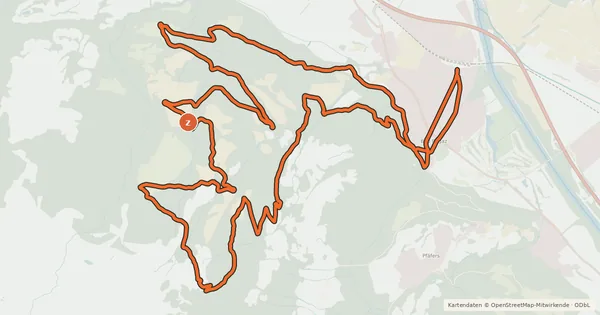 Kartenübersicht der Radroute Pizol Pardiel Bike