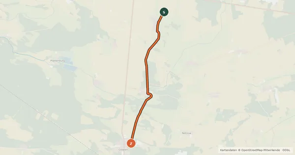 Kartenübersicht der Radroute Pollotour