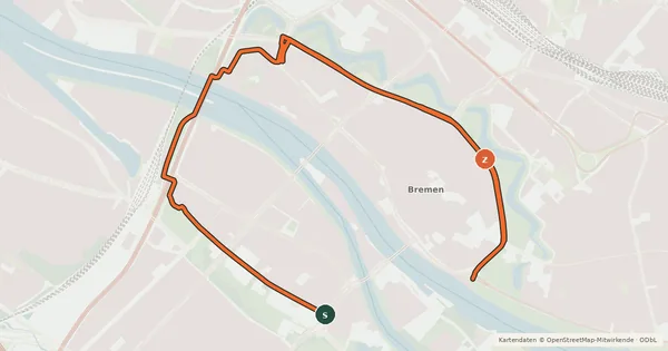 Kartenübersicht der Radroute Premiumroute Wallring