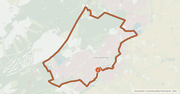 Kartenübersicht der Radroute Quellenroute