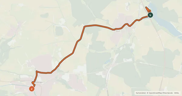 Kartenübersicht der Radroute Querverbindung Q12 (Kocher-Jagst-Radweg)