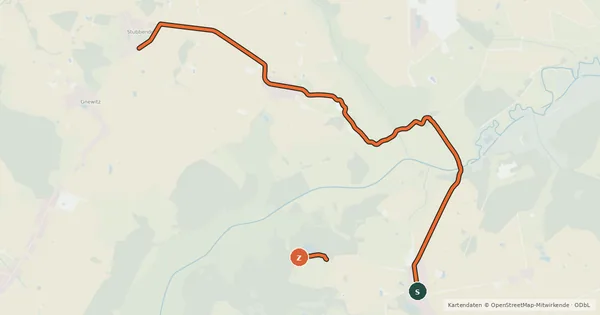 Kartenübersicht der Radroute R 13