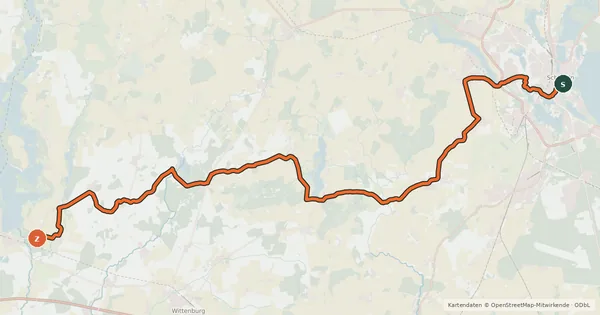 Kartenübersicht der Radroute R 9