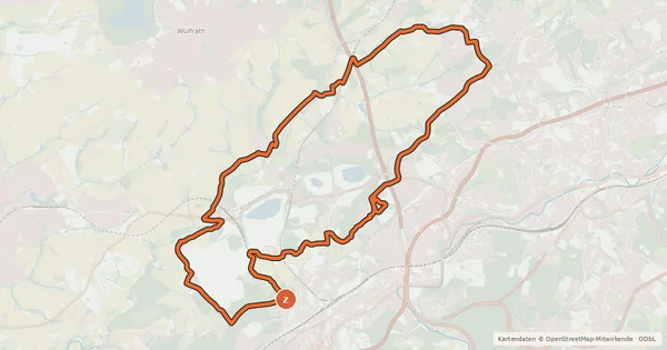 Kartenübersicht der Radroute R1 [Wuppertal]