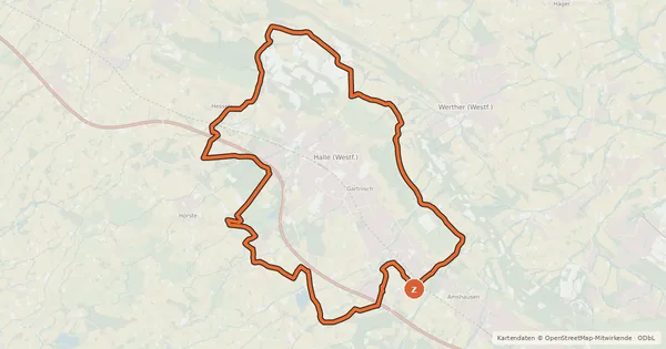 Kartenübersicht der Radroute R12