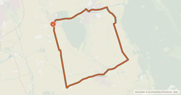 Kartenübersicht der Radroute R13