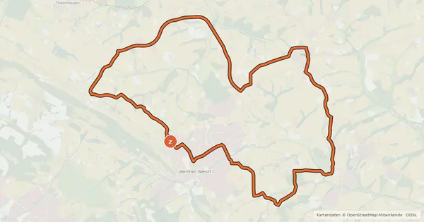 Kartenübersicht der Radroute R13