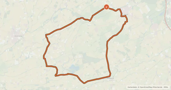 Kartenübersicht der Radroute R15