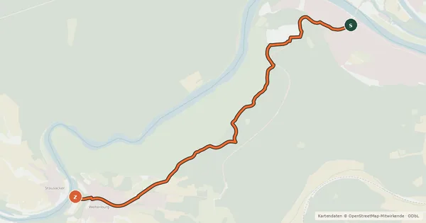 Kartenübersicht der Radroute R15 Kelheim-Weltenburg