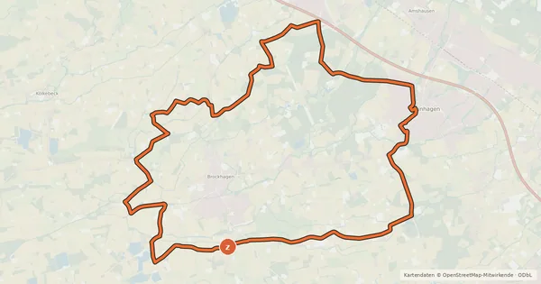 Kartenübersicht der Radroute R17