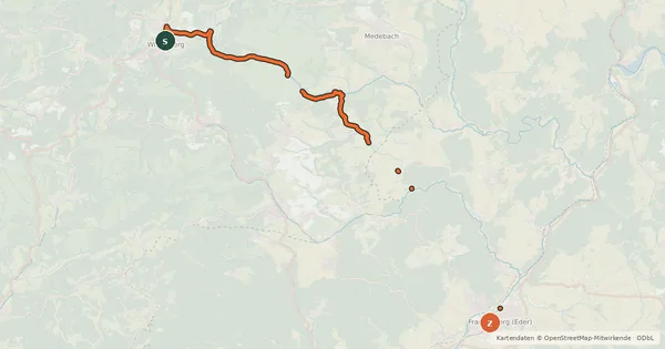 Kartenübersicht der Radroute R18 [NRW]