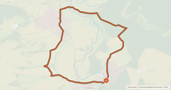 Kartenübersicht der Radroute R2