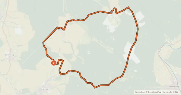 Kartenübersicht der Radroute R20