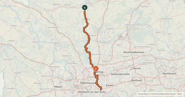 Kartenübersicht der Radroute R23 [NRW]