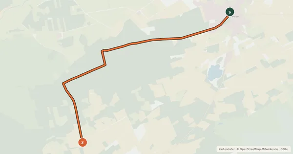 Kartenübersicht der Radroute R268-02 Mardorf/Schneeren - Schneeren 2