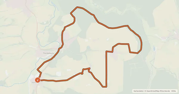 Kartenübersicht der Radroute R4