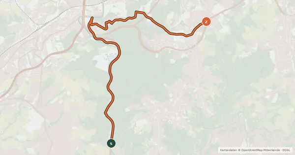 Kartenübersicht der Radroute R4 [Wuppertal]