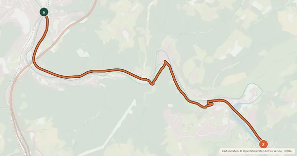 Kartenübersicht der Radroute R5 [Wuppertal]