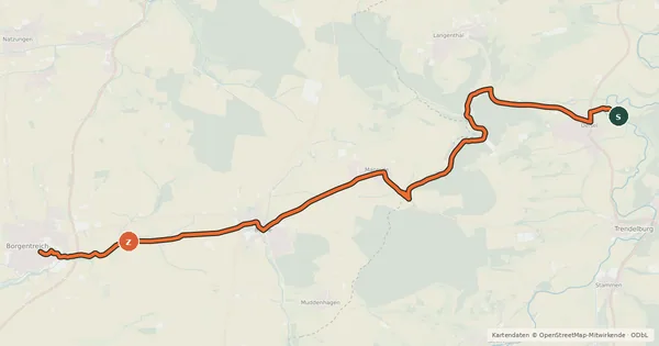 Kartenübersicht der Radroute R6