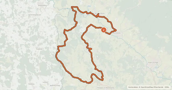 Kartenübersicht der Radroute R806, Mühltal Radroute