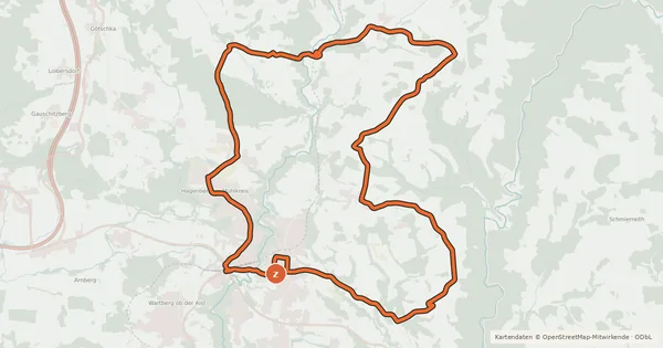 Kartenübersicht der Radroute R914, Genussrunde