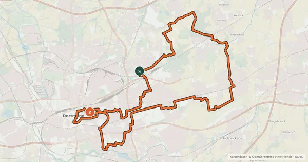 Kartenübersicht der Radroute Rad Tour Nord-Ost