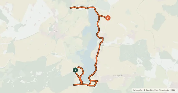 Kartenübersicht der Radroute Rad-Wanderweg