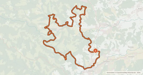 Kartenübersicht der Radroute Radelikat (Eibiswald)