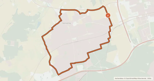 Kartenübersicht der Radroute RadlRing Gemering