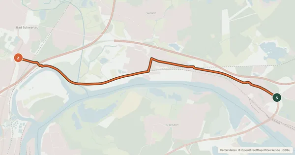 Kartenübersicht der Radroute Radnetz HL 26