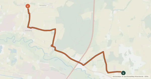 Kartenübersicht der Radroute Radroute 01-69