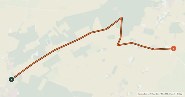 Kartenübersicht der Radroute Radroute 02-18