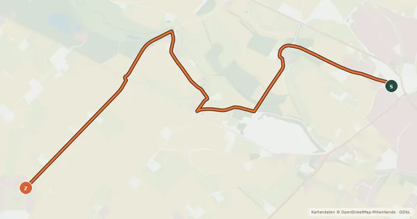 Kartenübersicht der Radroute Radroute 02-20