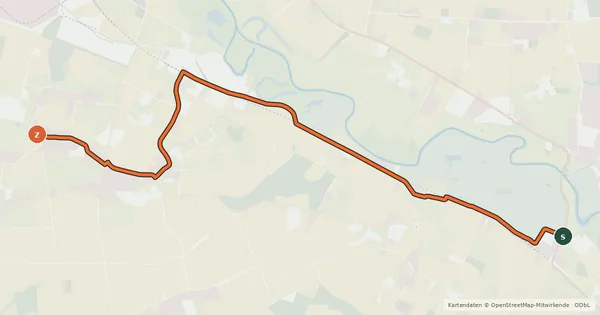 Kartenübersicht der Radroute Radroute 03-04