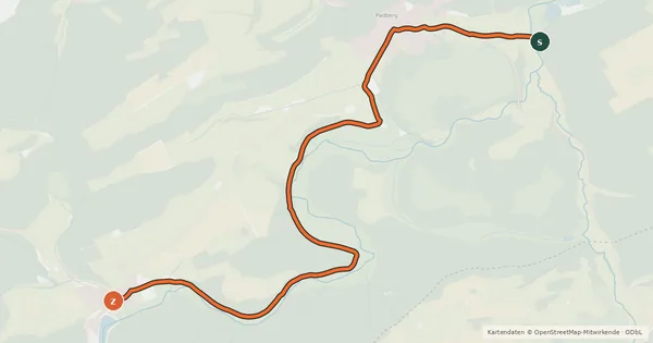 Kartenübersicht der Radroute Radroute 04-05
