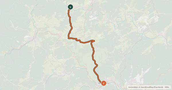 Kartenübersicht der Radroute Radroute 04-21