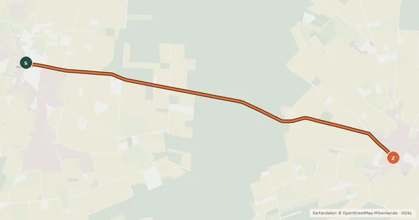 Kartenübersicht der Radroute Radroute 04-32