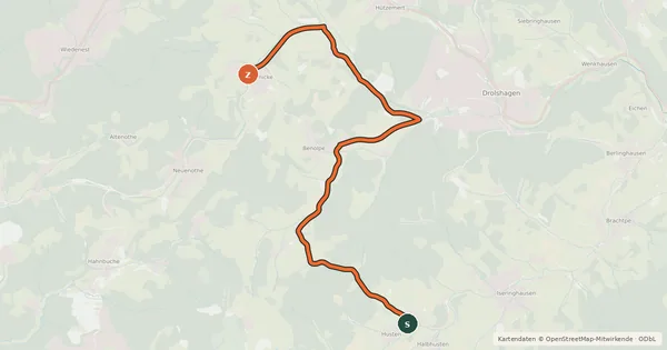 Kartenübersicht der Radroute Radroute 04-33