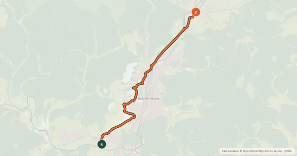 Kartenübersicht der Radroute Radroute 05-06