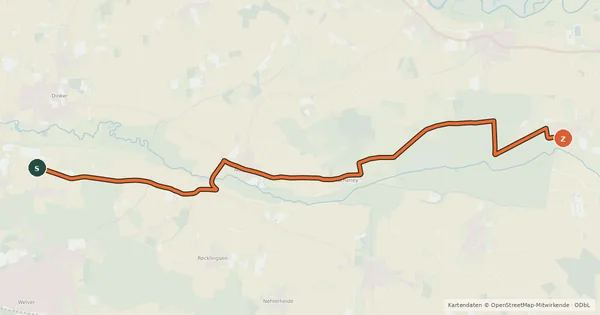 Kartenübersicht der Radroute Radroute 05-08